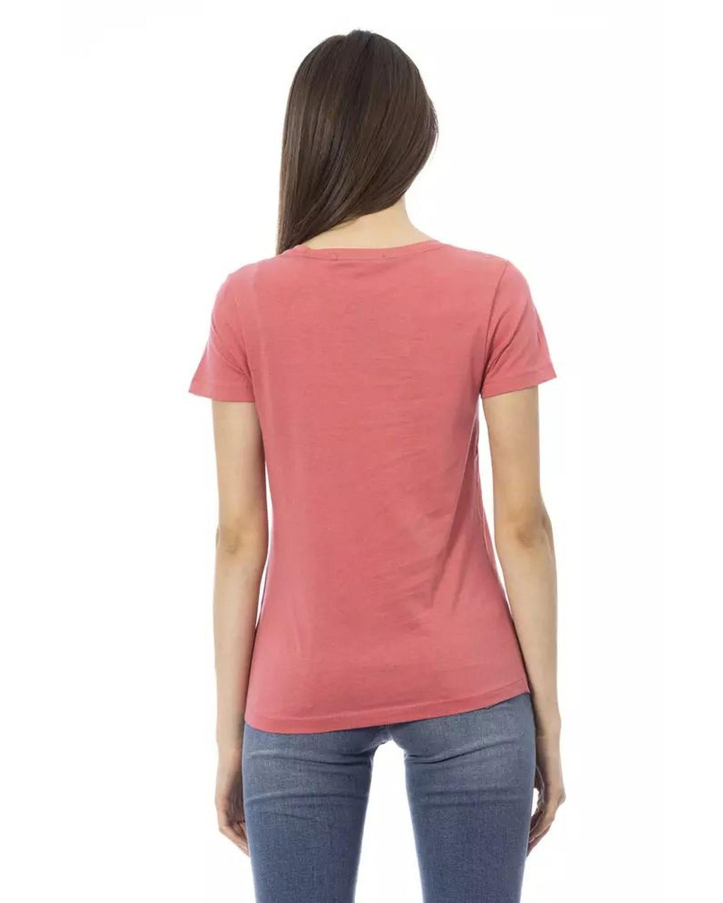 Trussardi Action Women's Pink Cotton Tops & T-Shirt - S