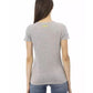 Trussardi Action Women's Gray Cotton Tops & T-Shirt - L