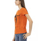 Trussardi Action Women's Orange Cotton Tops & T-Shirt - M