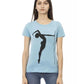 Trussardi Action Women's Light Blue Cotton Tops & T-Shirt - S