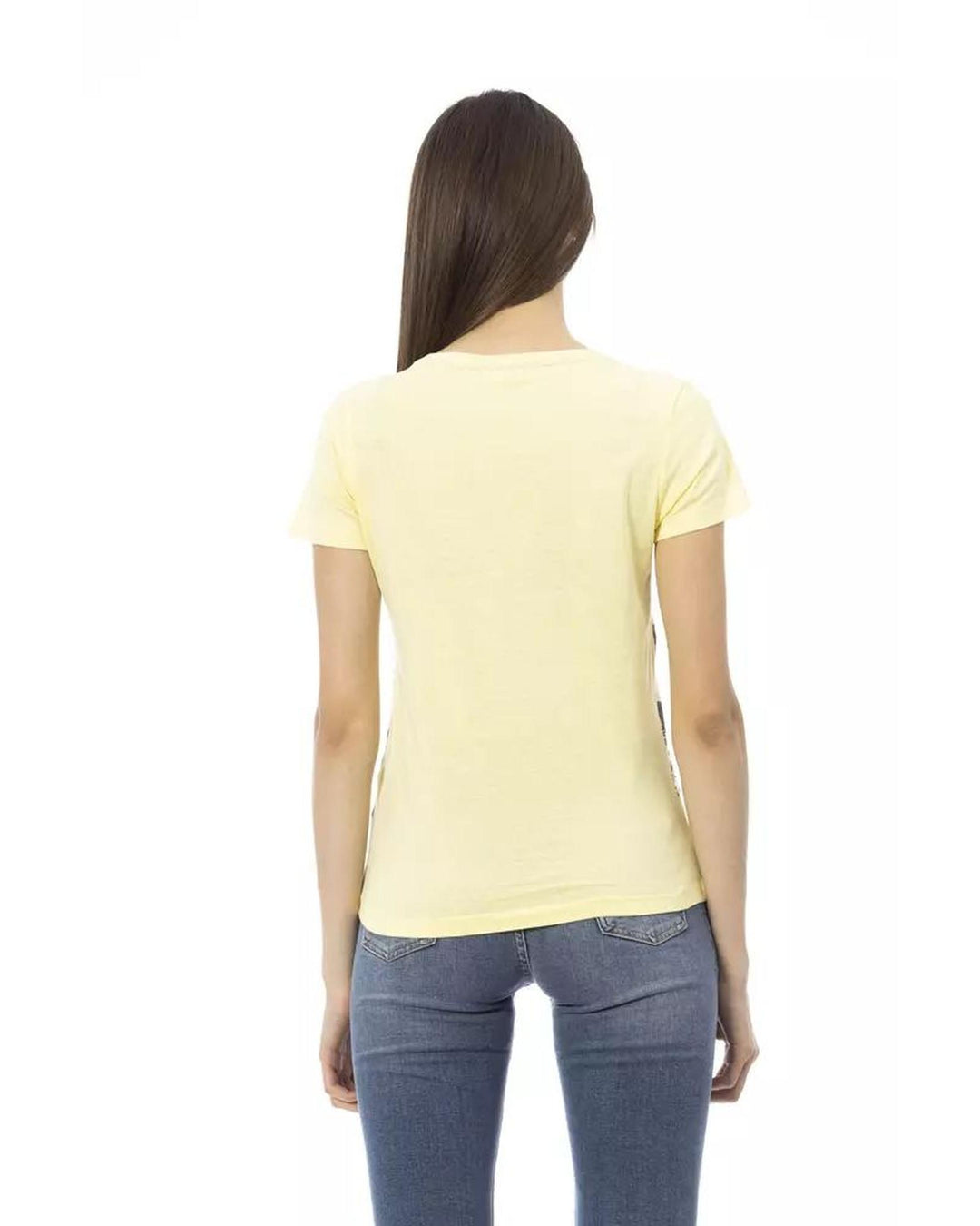 Trussardi Action Women's Yellow Cotton Tops & T-Shirt - XS