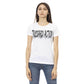 Trussardi Action Women's Elegant Short Sleeve Tee with Chic Front Print - L