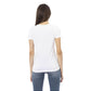 Trussardi Action Women's Elegant Short Sleeve Tee with Chic Front Print - L