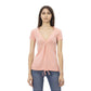 Trussardi Action Women's Elegant Pink Short Sleeve Tee with Chic Print - L