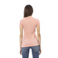 Trussardi Action Women's Elegant Pink Short Sleeve Tee with Chic Print - L