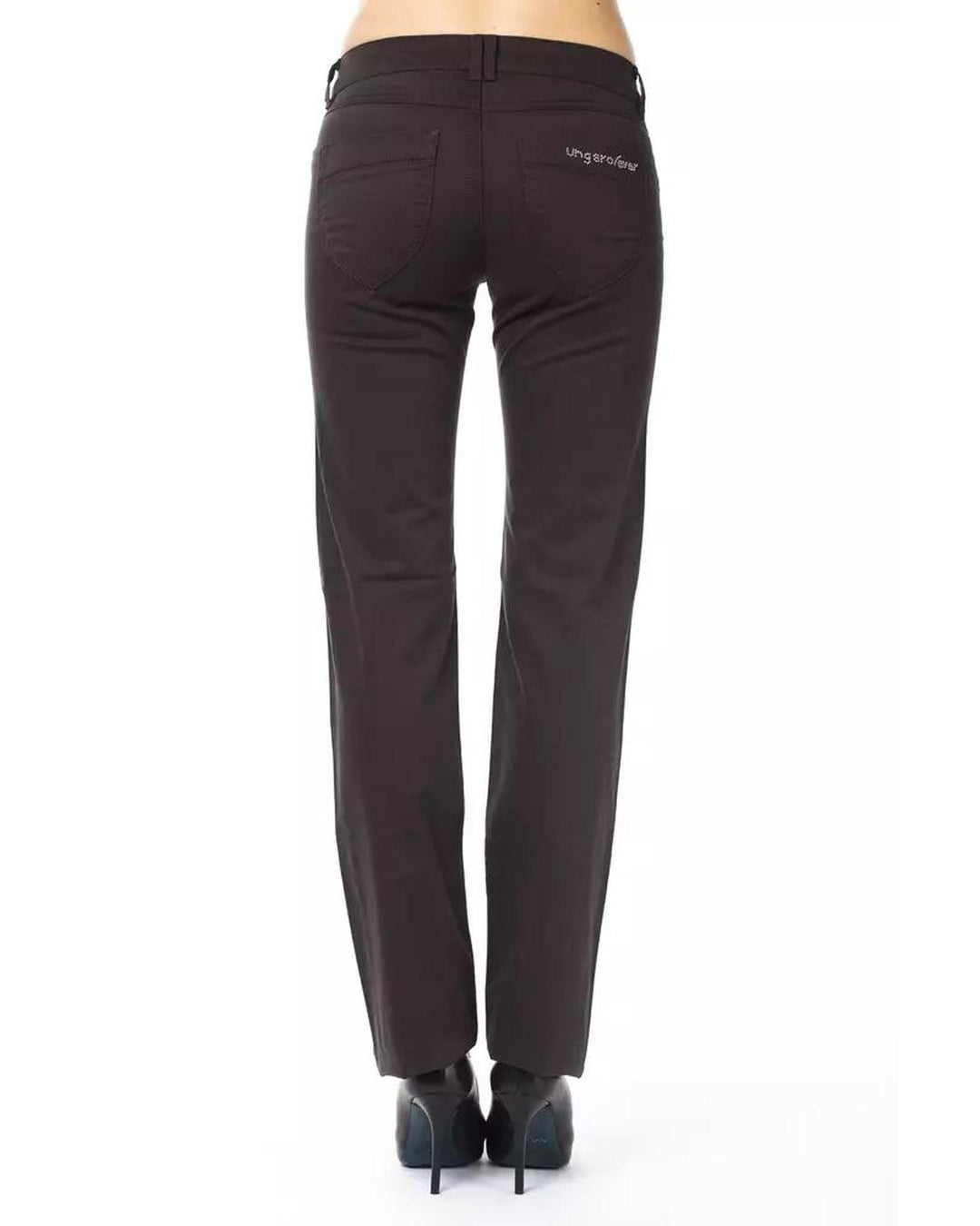 Ungaro Fever Women's Brown Cotton Jeans & Pant - W30 US