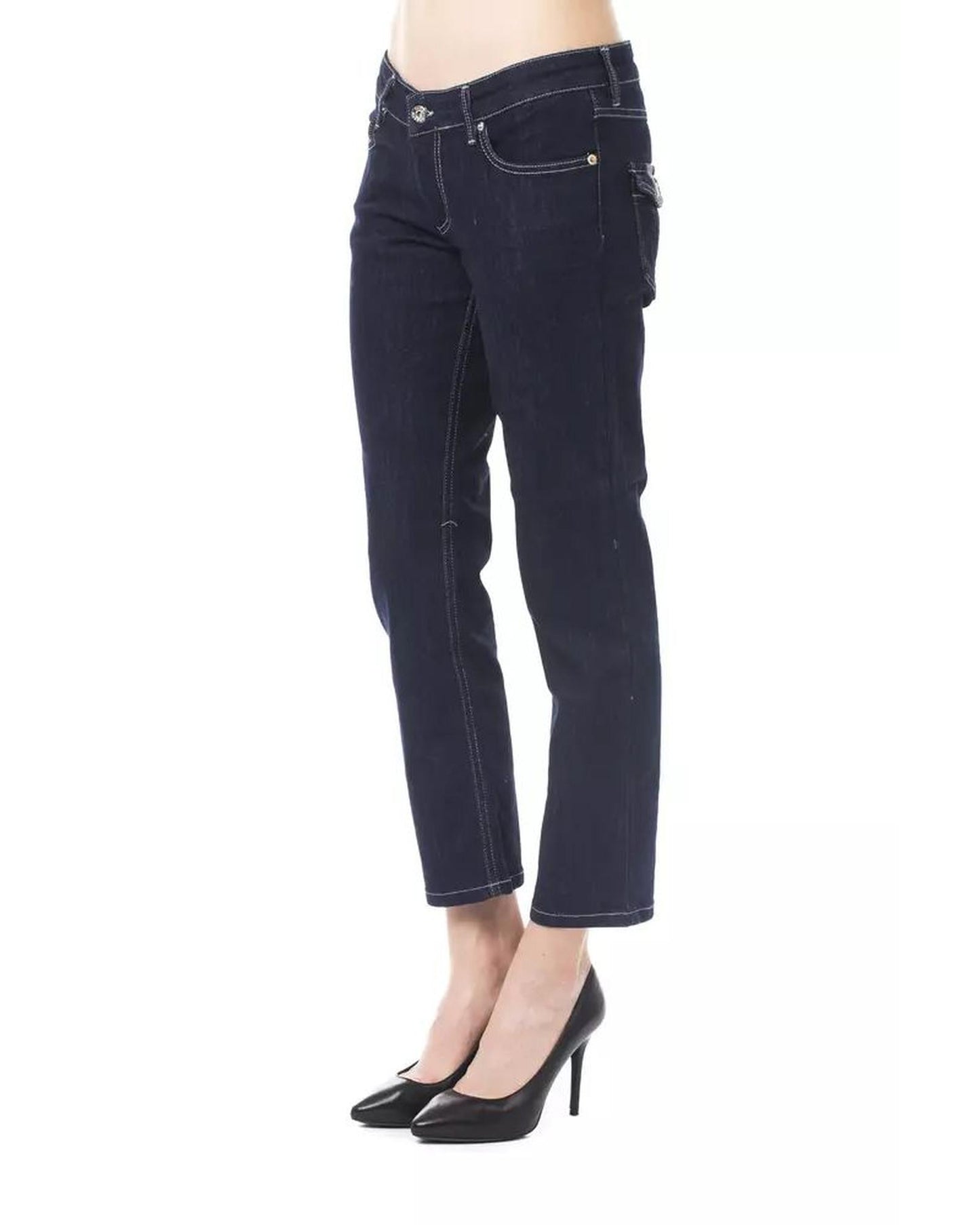 Ungaro Fever Women's Blue Cotton Jeans & Pant - W34 US