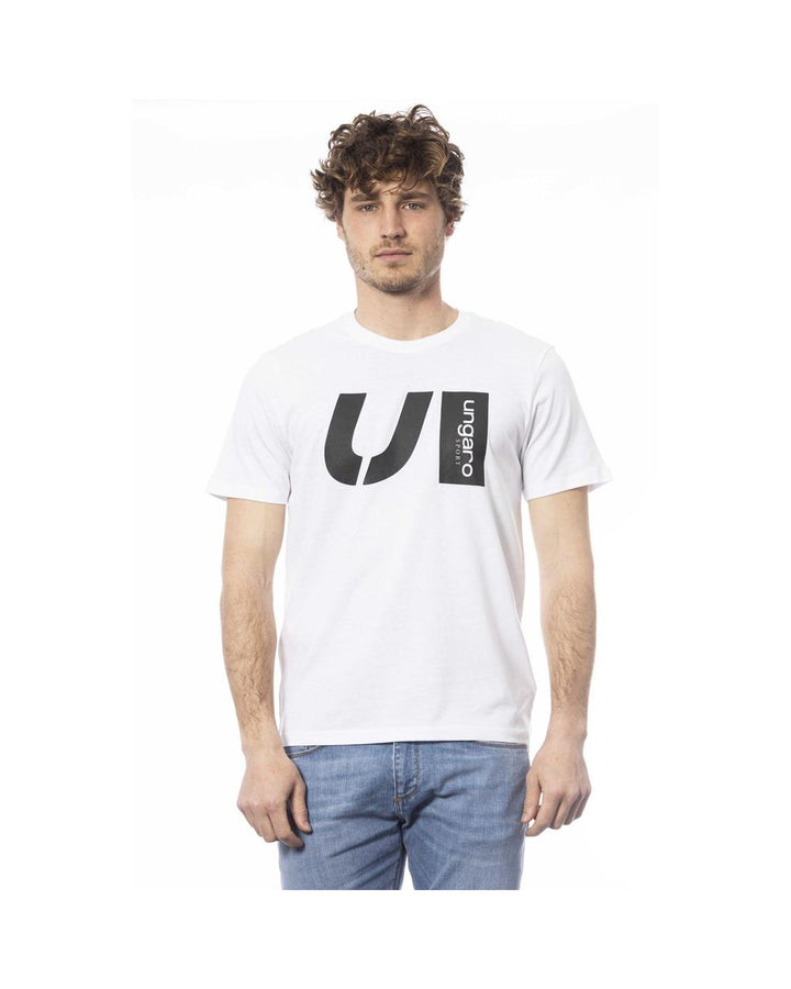 Ungaro Sport Men's Elegant Crew Neck Cotton Tee - M