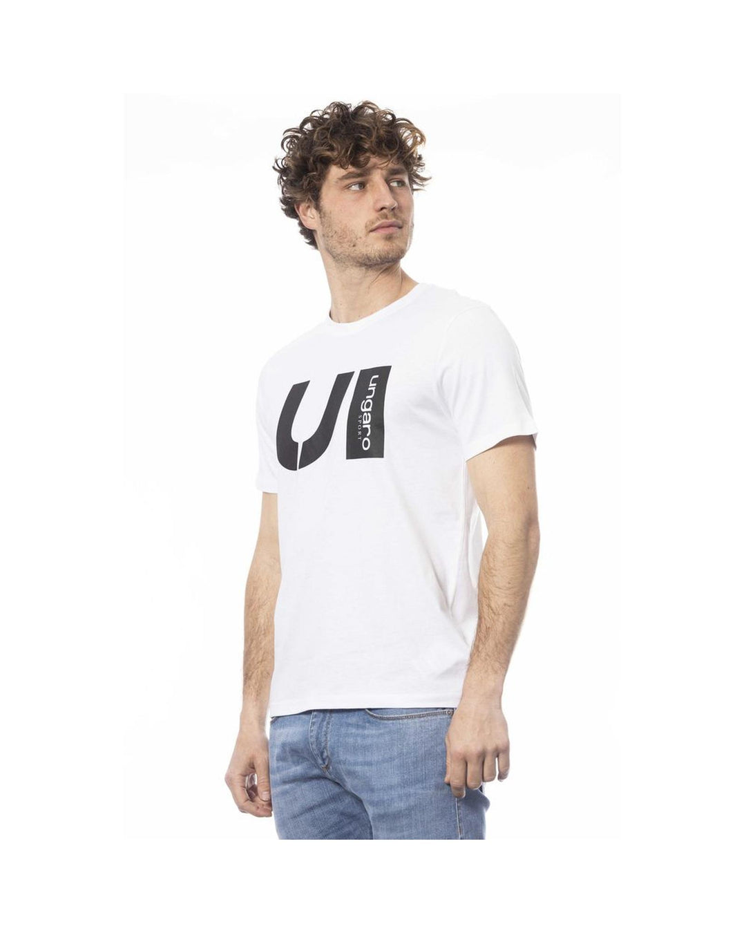 Ungaro Sport Men's Elegant Crew Neck Cotton Tee - M