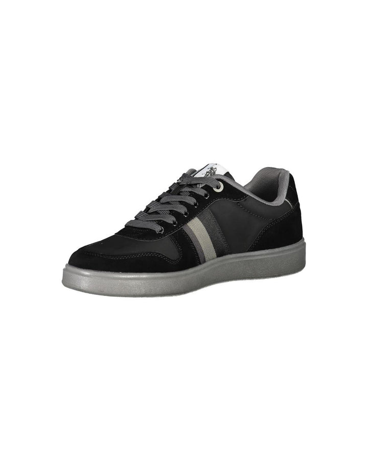 US POLO ASSN Men's Black Polyester Sneaker - 40 EU