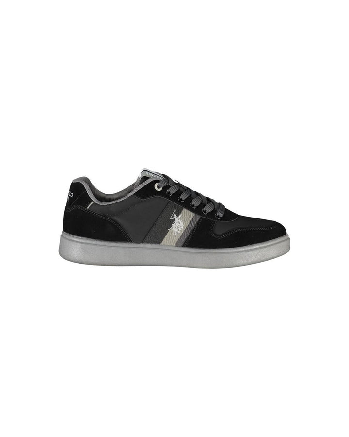 US POLO ASSN Men's Black Polyester Sneaker - 42 EU