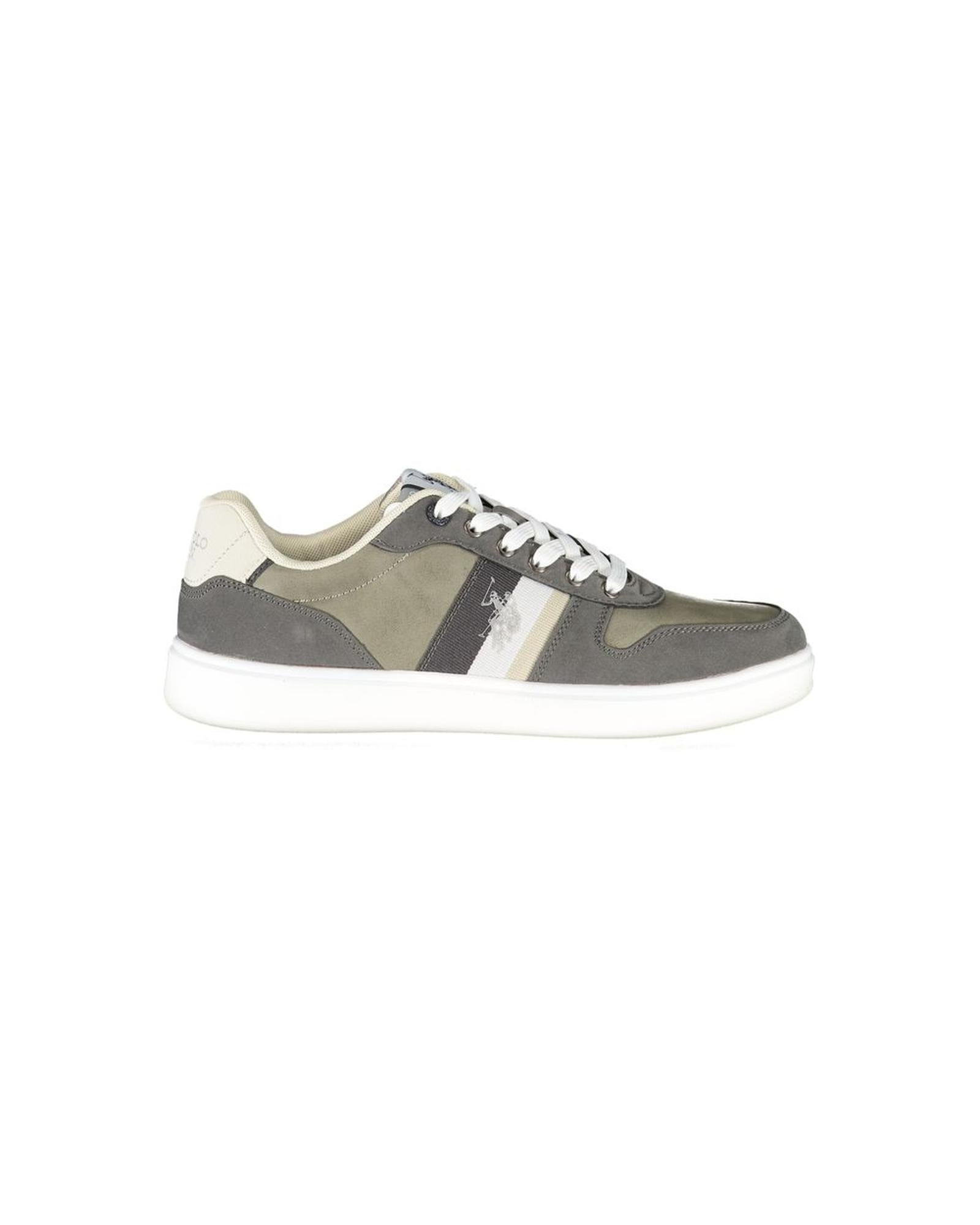 US POLO ASSN Men's Gray Polyester Sneaker - 40 EU