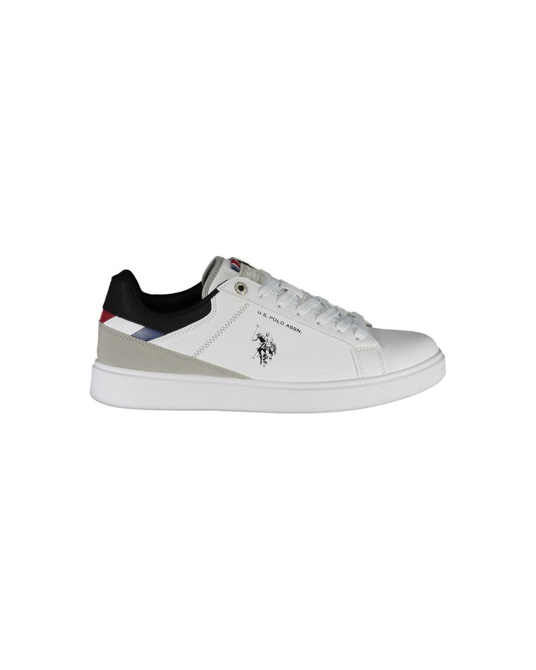 US POLO ASSN Men's White Polyester Sneaker - 41 EU