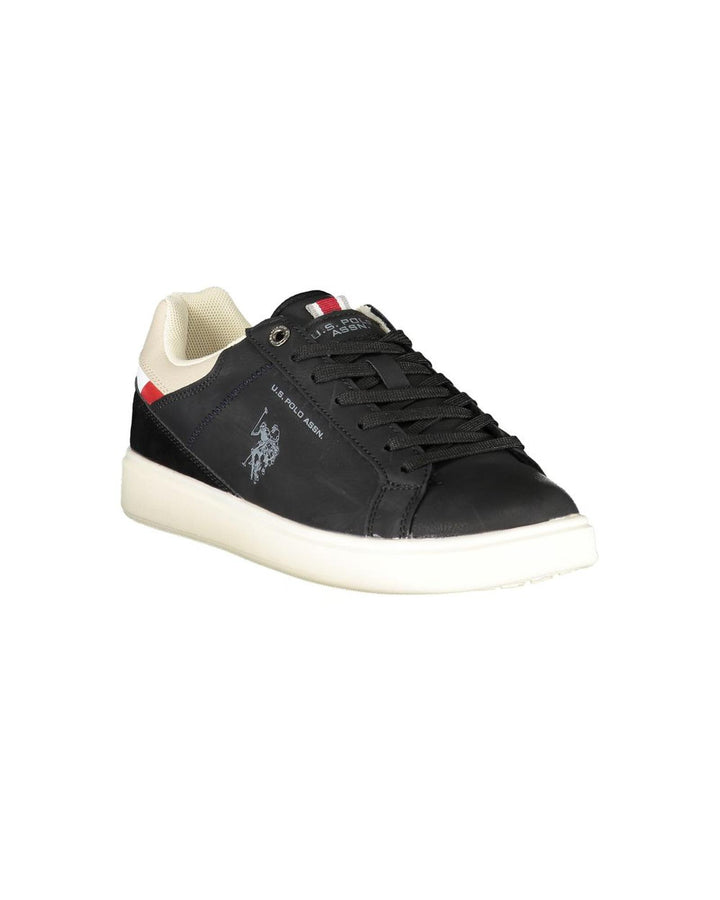 US POLO ASSN Men's Black Polyester Sneaker - 41 EU