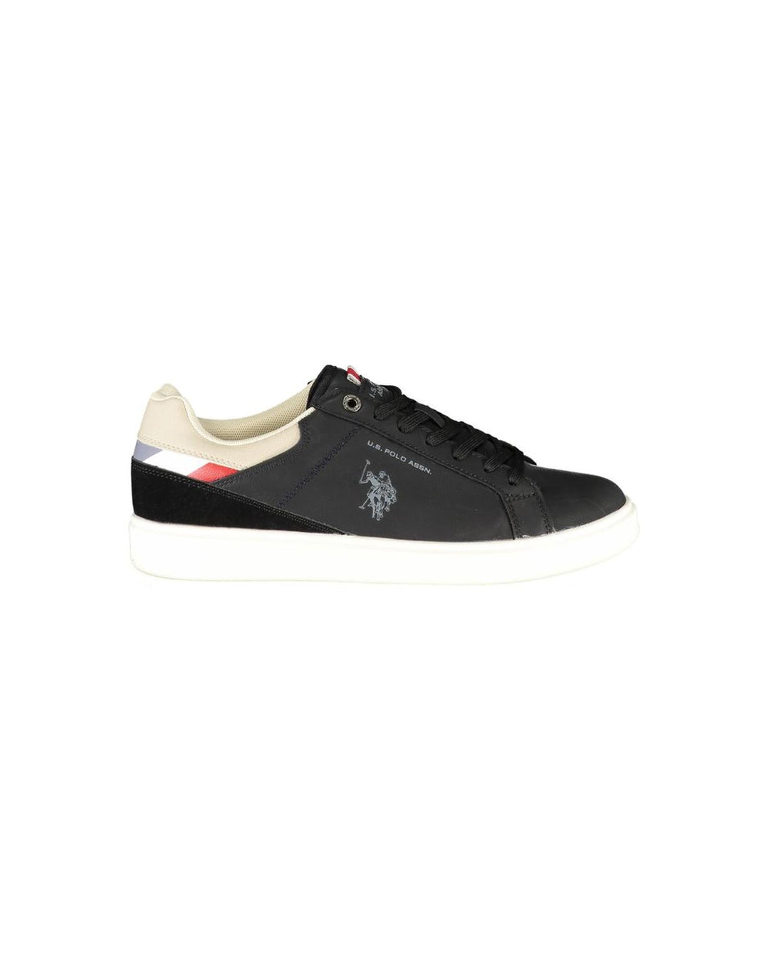 US POLO ASSN Men's Black Polyester Sneaker - 42 EU