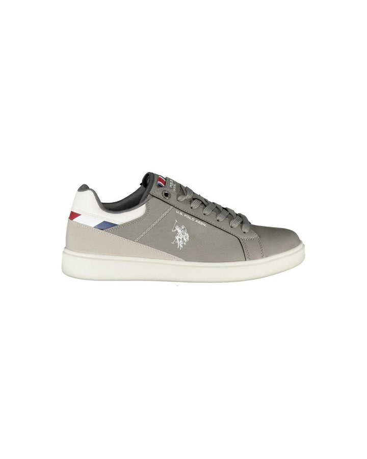 US POLO ASSN Men's Gray Polyester Sneaker - 41 EU