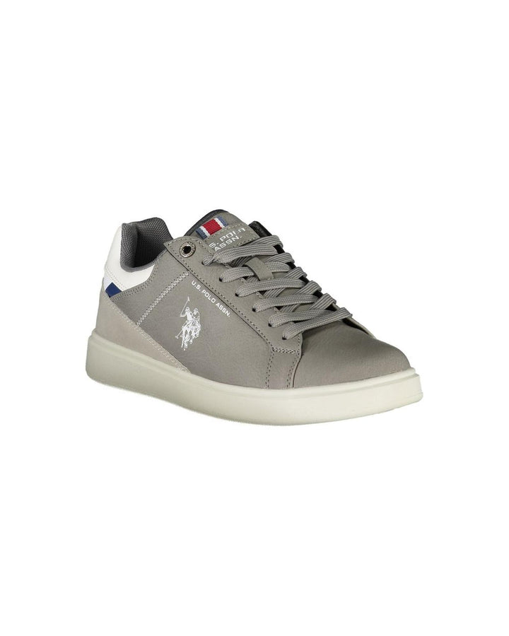 US POLO ASSN Men's Gray Polyester Sneaker - 41 EU