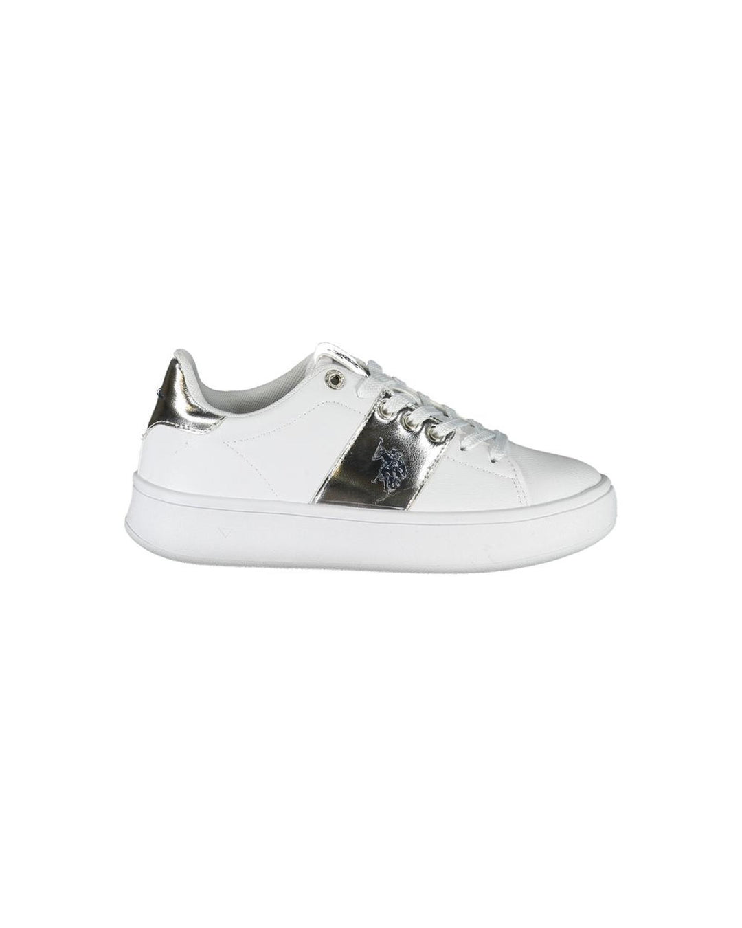 US POLO ASSN Women's White Polyester Sneaker - 35 EU