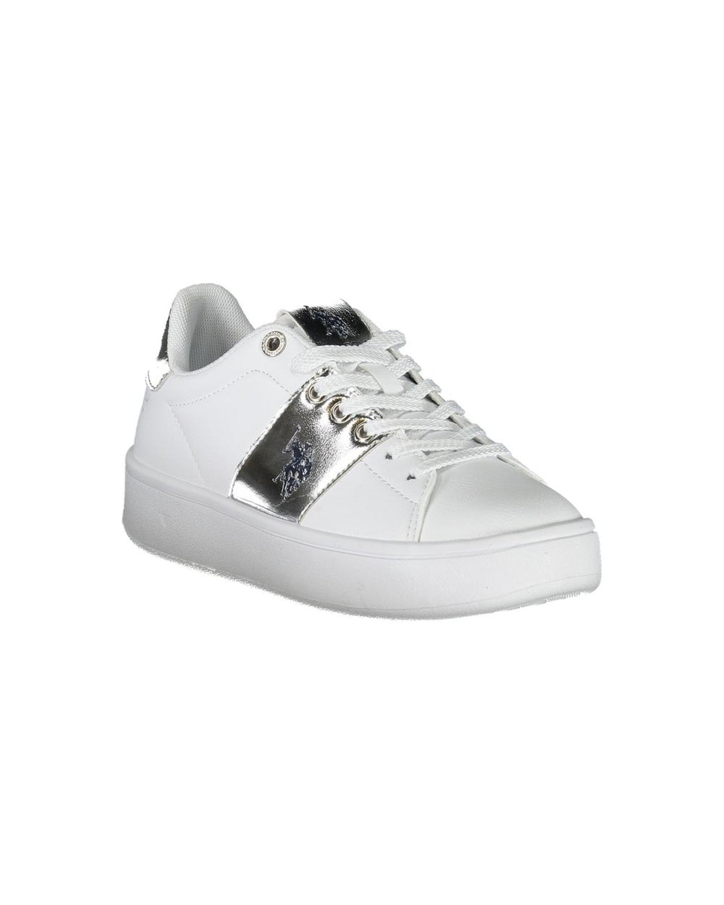 US POLO ASSN Women's White Polyester Sneaker - 36 EU