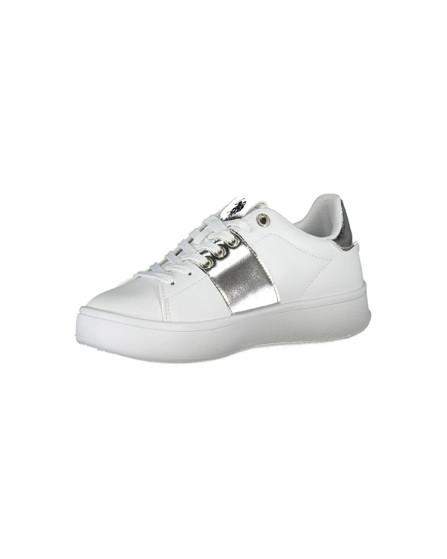 US POLO ASSN Women's White Polyester Sneaker - 37 EU