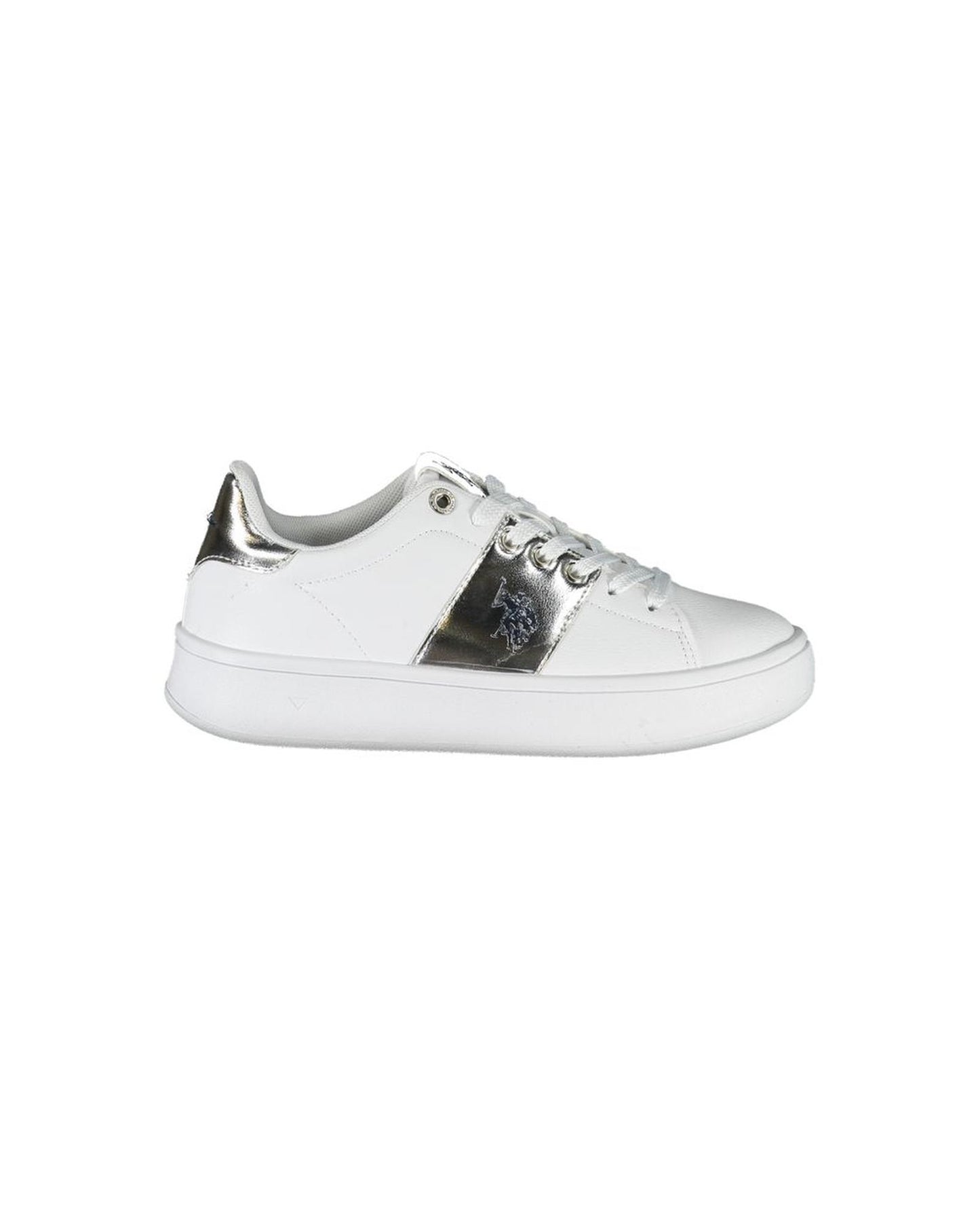 US POLO ASSN Women's White Polyester Sneaker - 38 EU