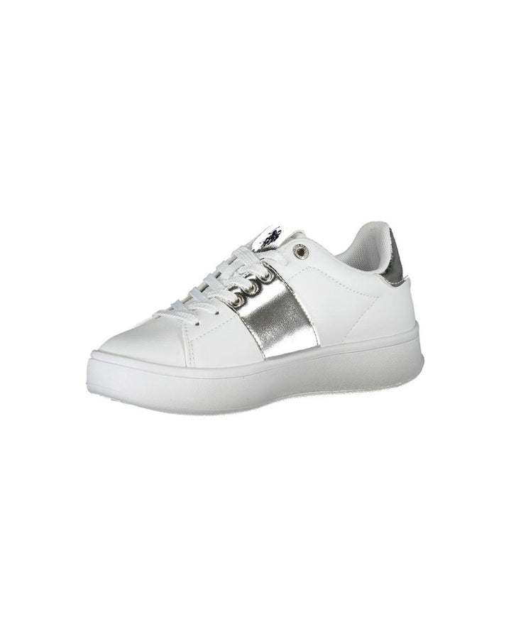 US POLO ASSN Women's White Polyester Sneaker - 40 EU