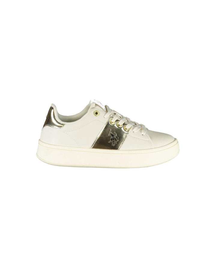 US POLO ASSN Women's Beige Polyester Sneaker - 35 EU