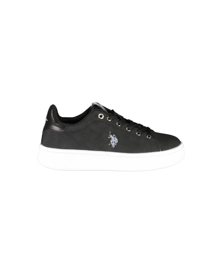 US POLO ASSN Women's Black Polyester Sneaker - 38 EU