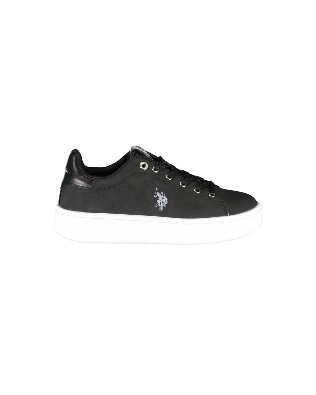 US POLO ASSN Women's Black Polyester Sneaker - 39 EU