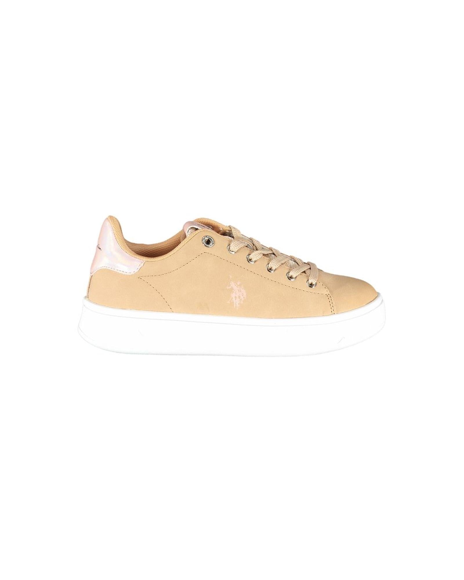 US POLO ASSN Women's Beige Polyester Sneaker - 36 EU