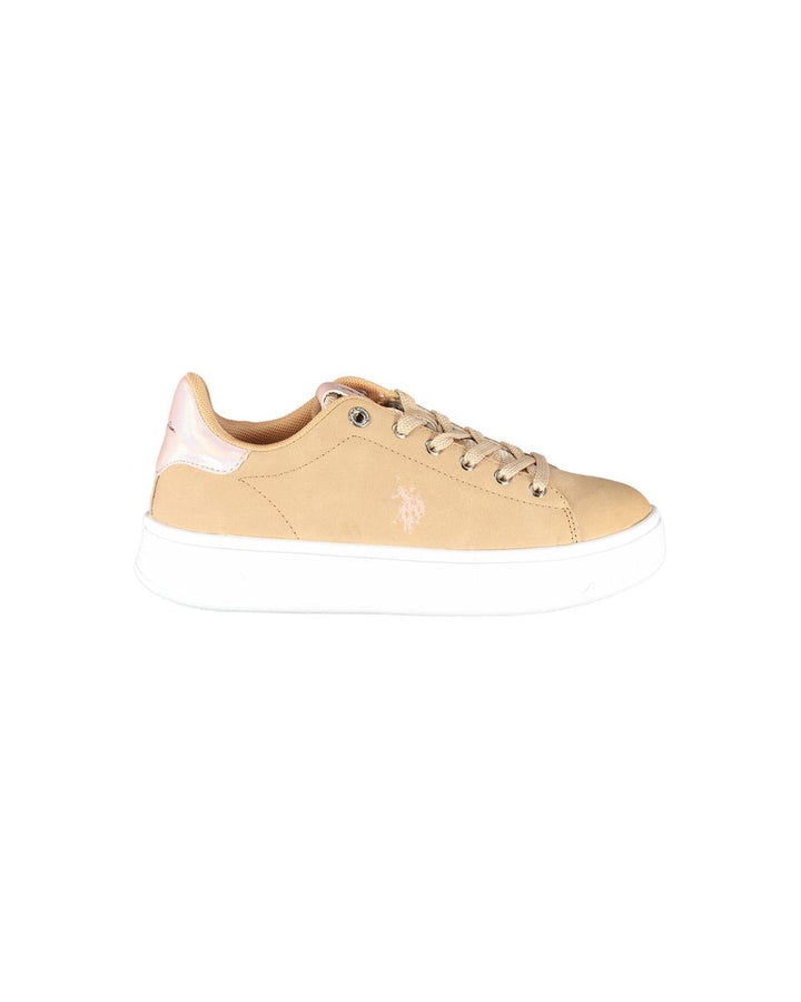 US POLO ASSN Women's Beige Polyester Sneaker - 36 EU