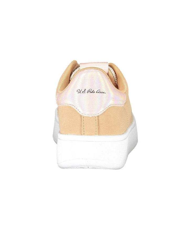 US POLO ASSN Women's Beige Polyester Sneaker - 37 EU