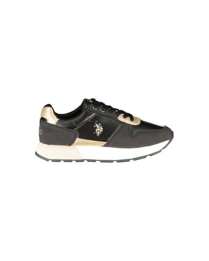 US POLO ASSN Women's Black Polyester Sneaker - 39 EU