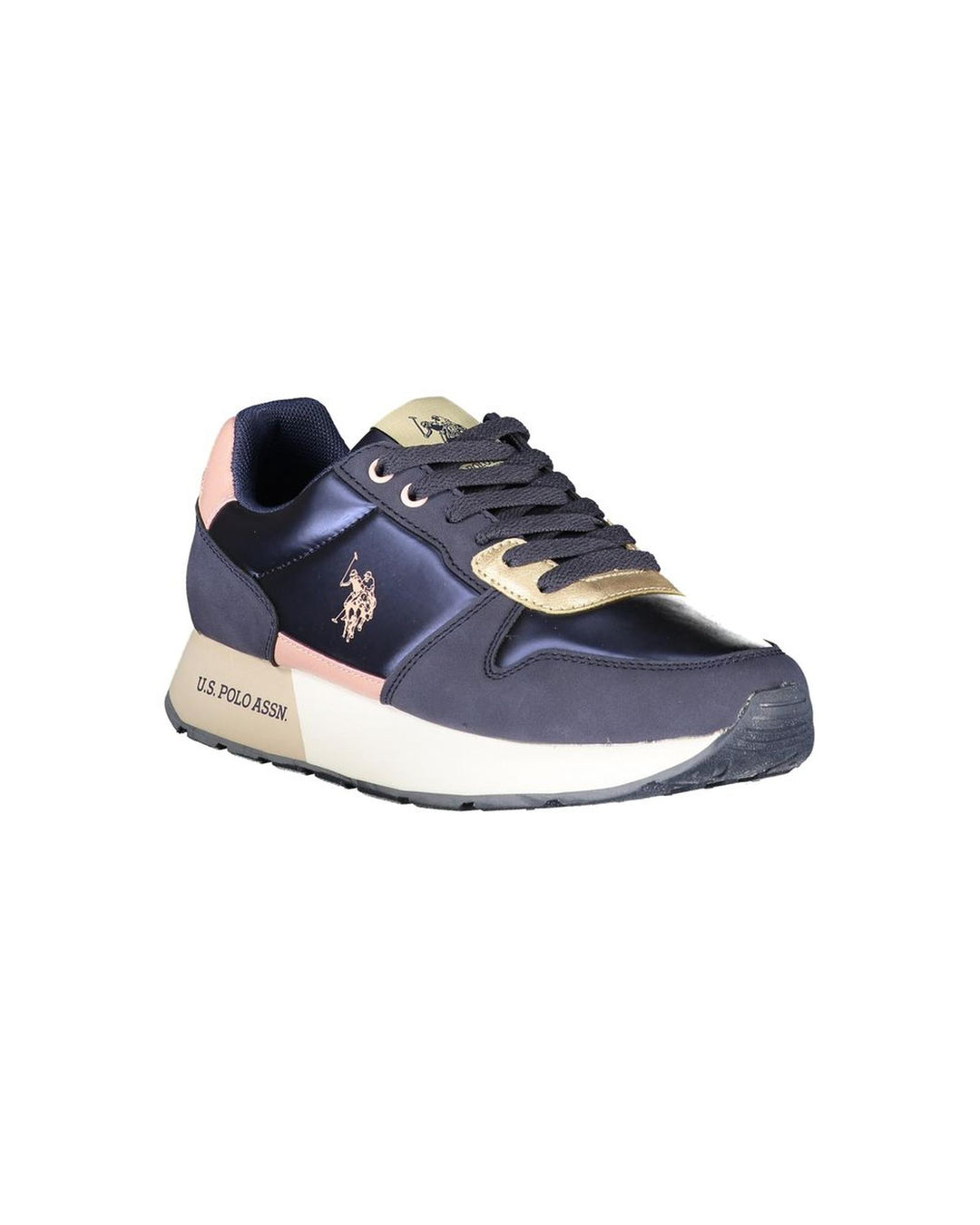 US POLO ASSN Women's Blue Polyester Sneaker - 39 EU