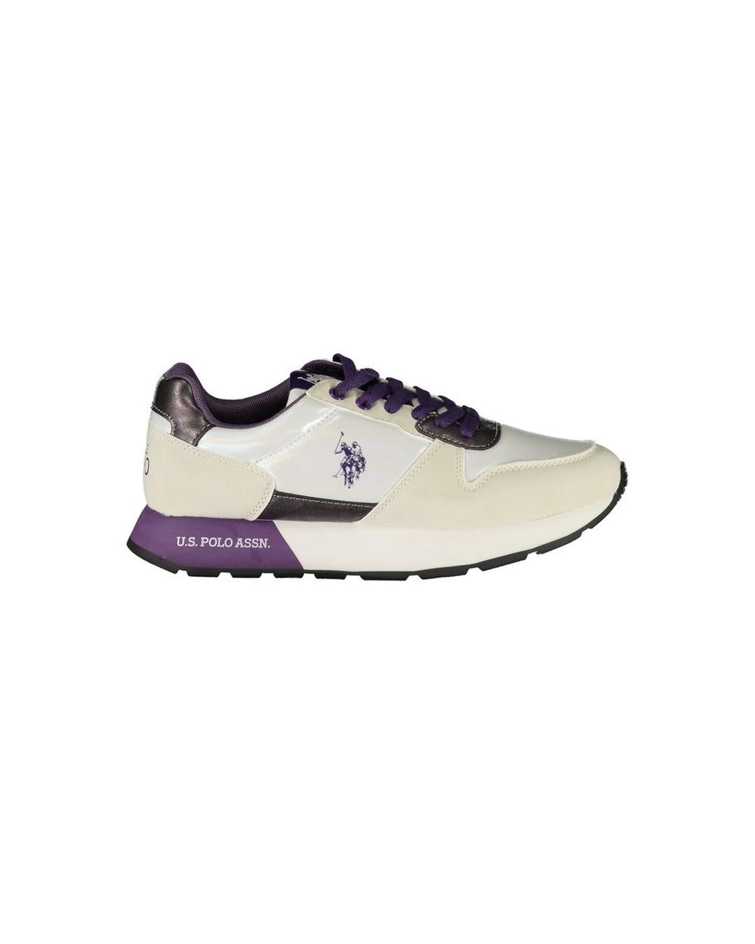 US POLO ASSN Women's White Polyester Sneaker - 36 EU