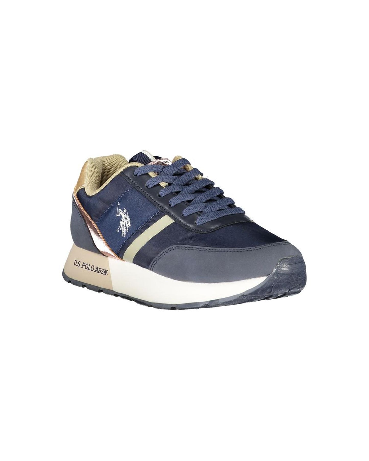 US POLO ASSN Women's Blue Polyester Sneaker - 35 EU