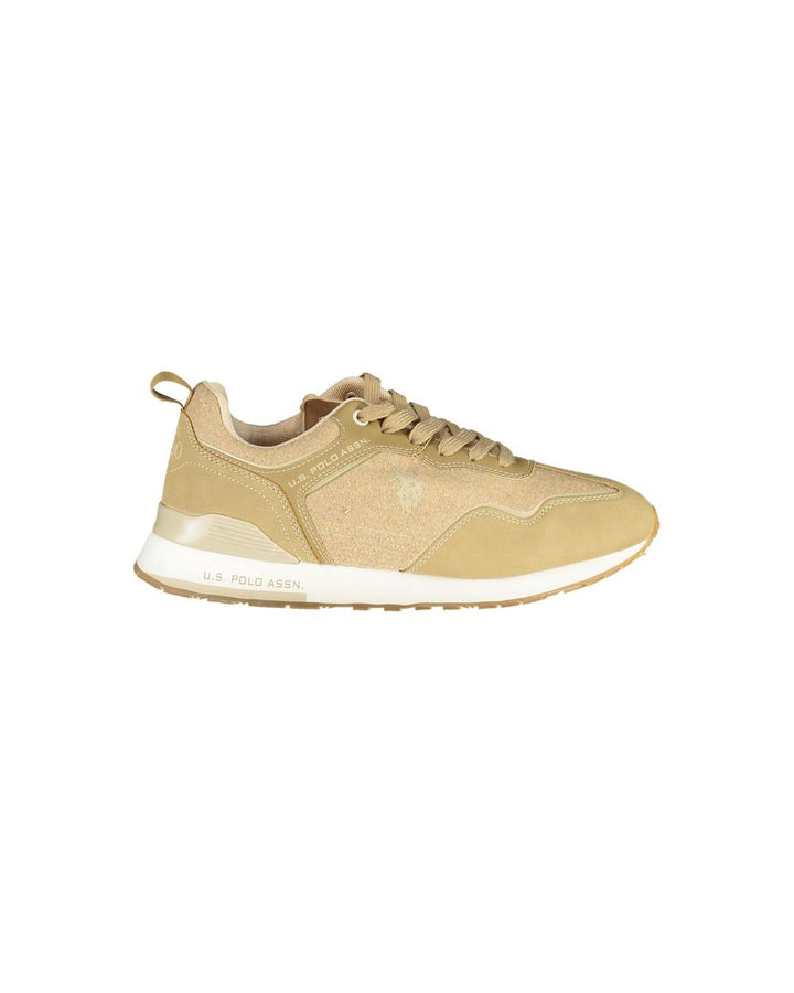 US POLO ASSN Men's Beige Polyester Sneaker - 43 EU