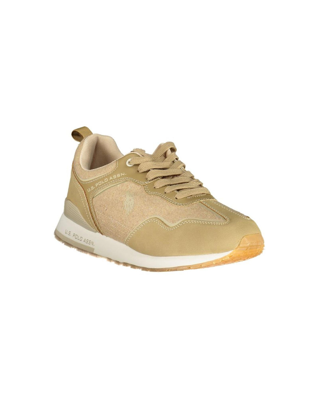 US POLO ASSN Men's Beige Polyester Sneaker - 43 EU