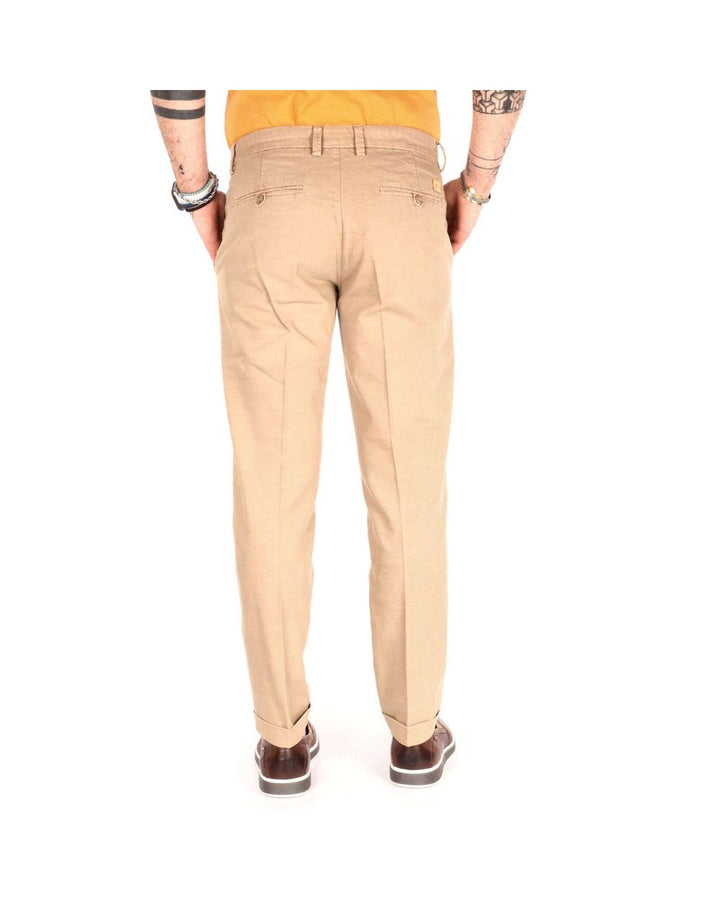 Yes Zee Men's Beige Cotton Jeans & Pant - W36 US