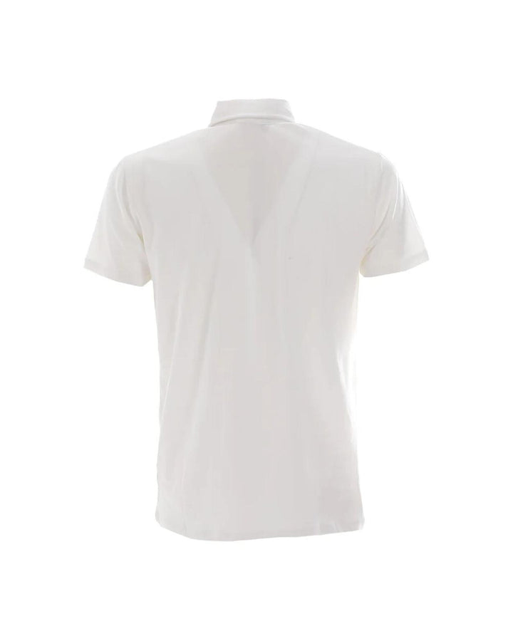 Yes Zee Men's White Cotton Polo Shirt - 3XL