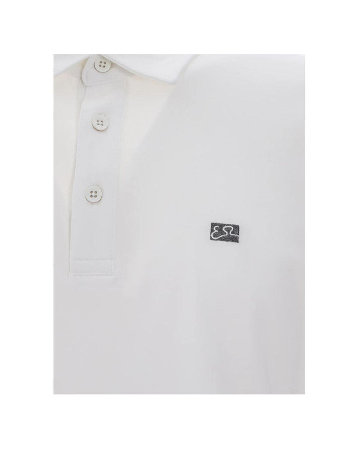 Yes Zee Men's White Cotton Polo Shirt - 3XL