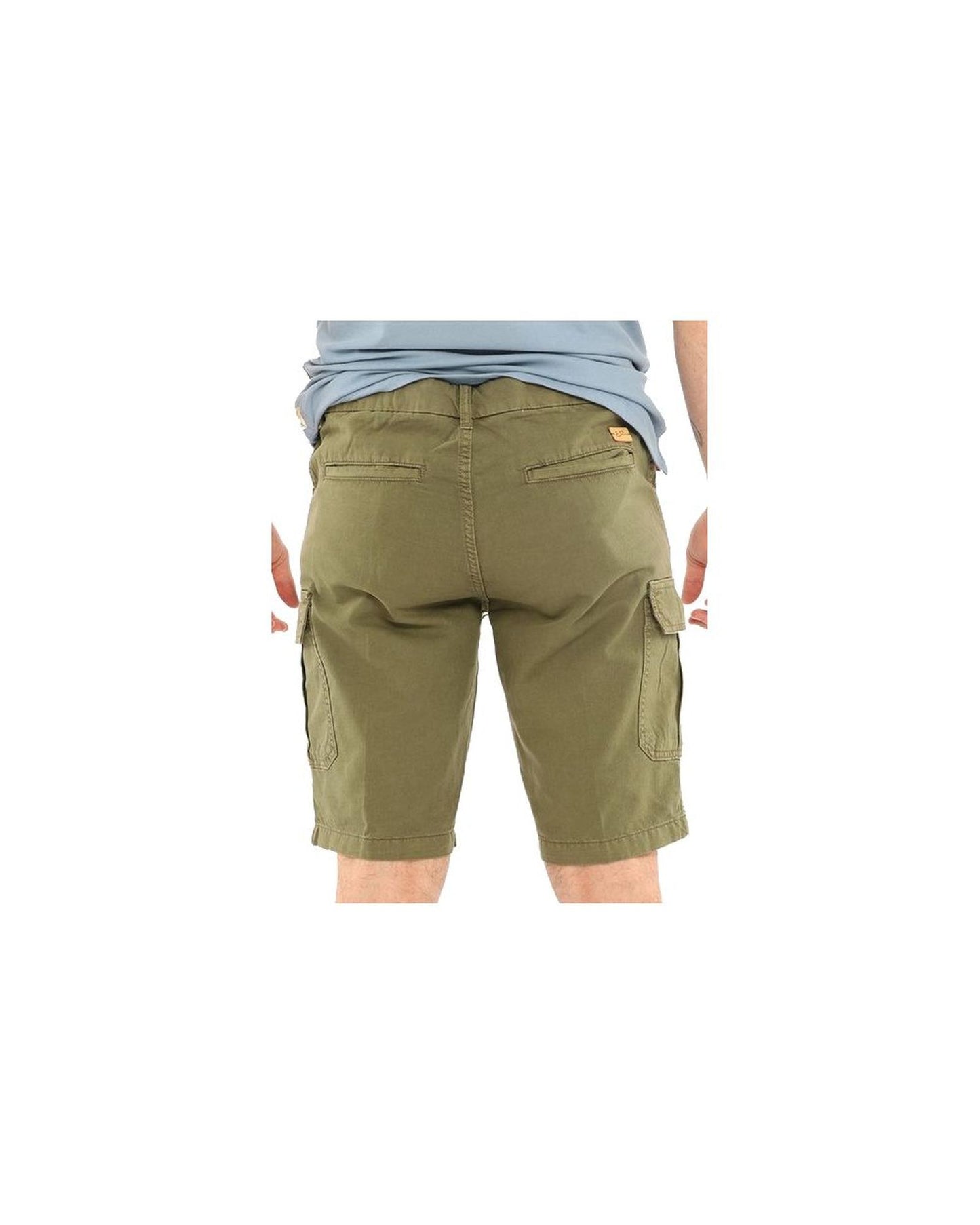 Yes Zee Men's Green Cotton Short - W38 US