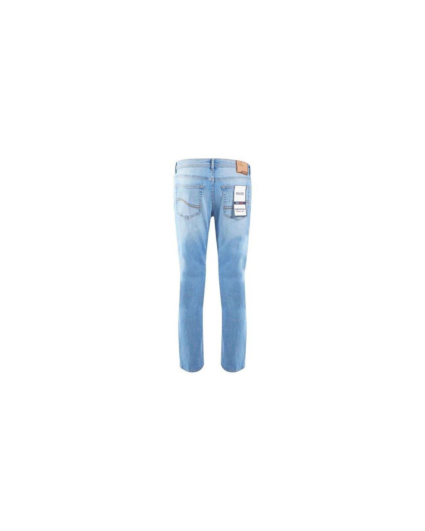 Yes Zee Men's Light Blue Cotton Jeans & Pant - W32 US