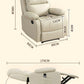 Faux Leather Push Back Theater Recliner Sofa Leisure Lazy Single Sofa for Living Room Bedroom