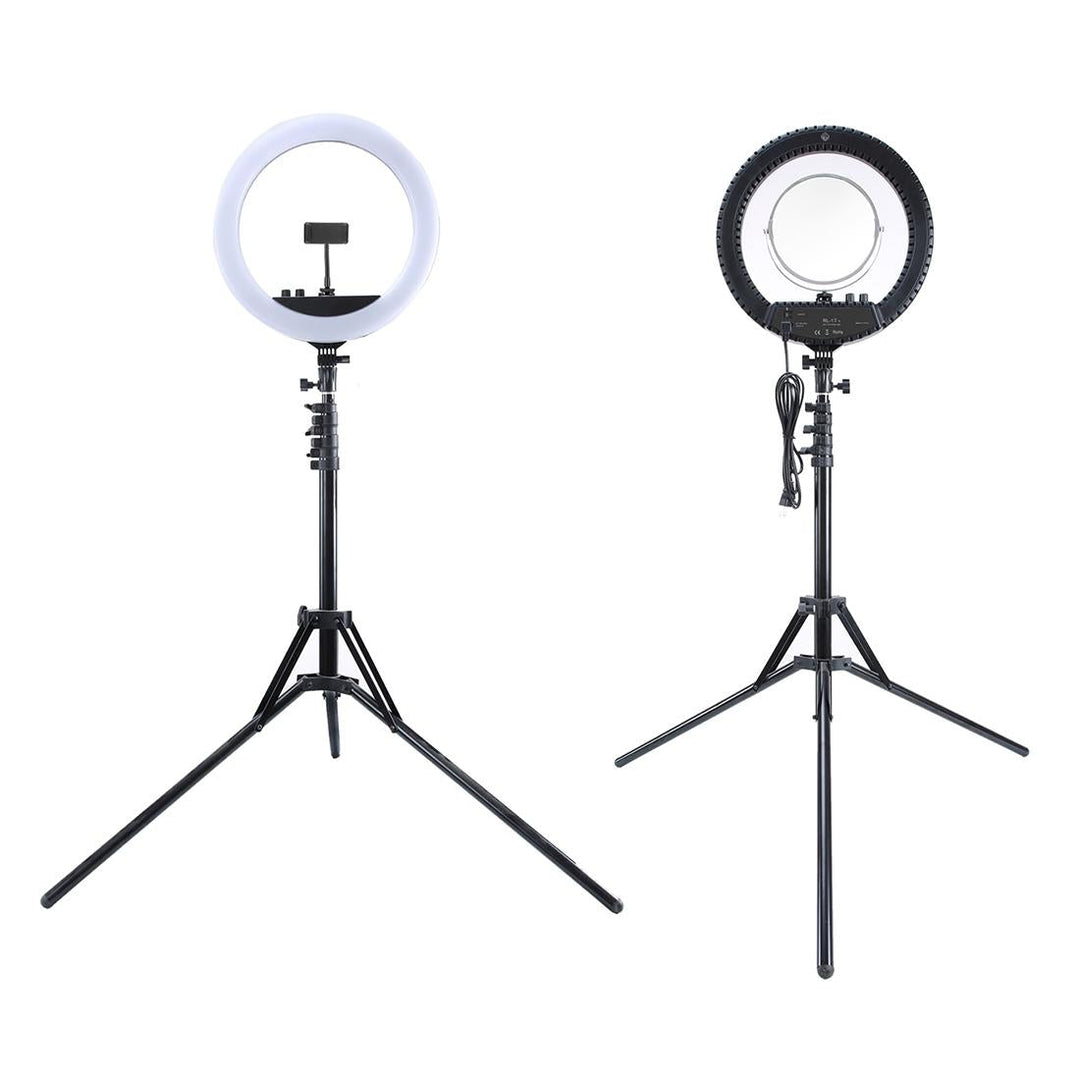 12 Two-Colour Dimmable Ring Fill Light With Tripod - 28W 100-240V