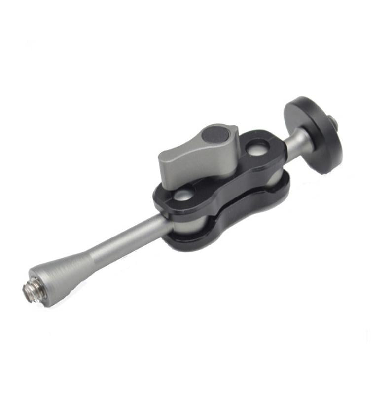 Yj Magic Arm Bracket Mount With 1 / 4 Inch Ball Head - Gun Gray