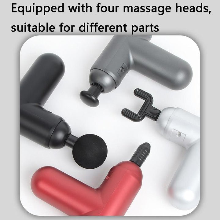 Compact Vibrating Fascia Massage Gun - Gray