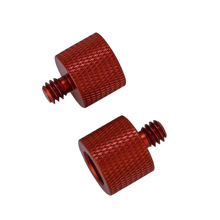 10-Piece 3 / 8 To 1 / 4 Screw Adapter - Red