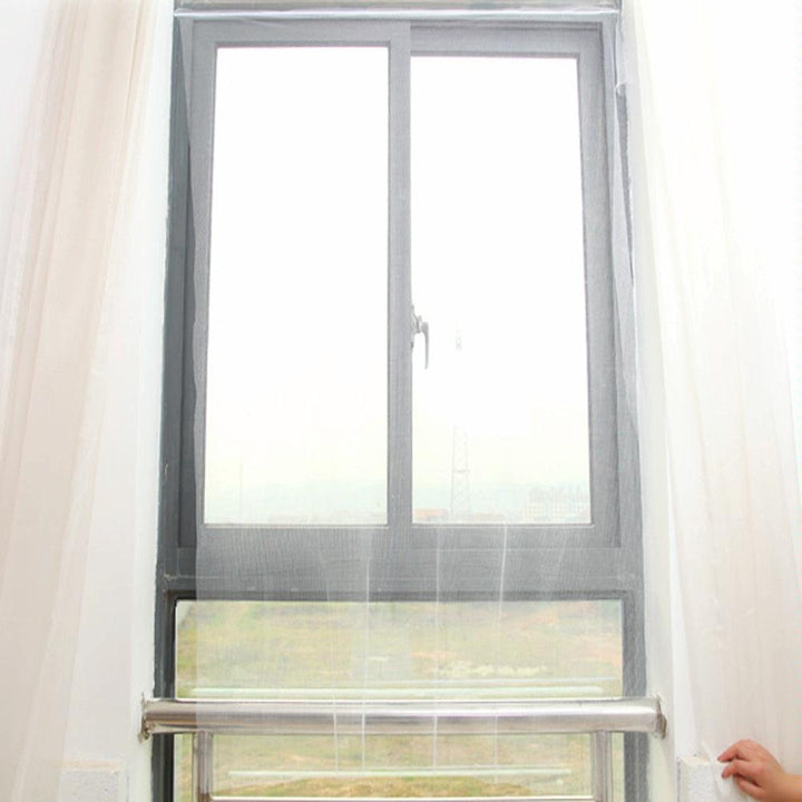 White Diy Window Screen With Hook And Loop Fastener For Mosquito Net