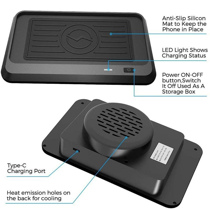 10W Wireless Charger For Land Rover Discovery Sport 2015-2019